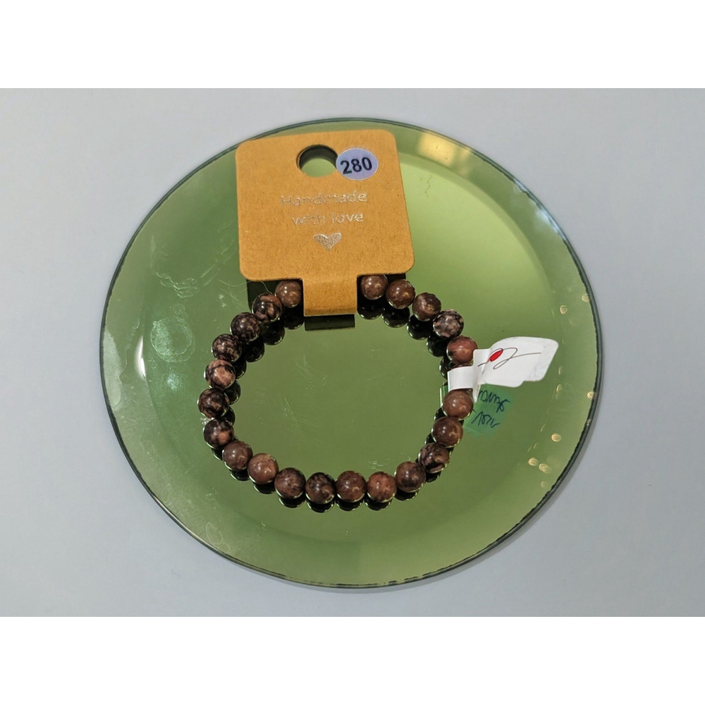 Pink Vein Rhodonite Bracelet